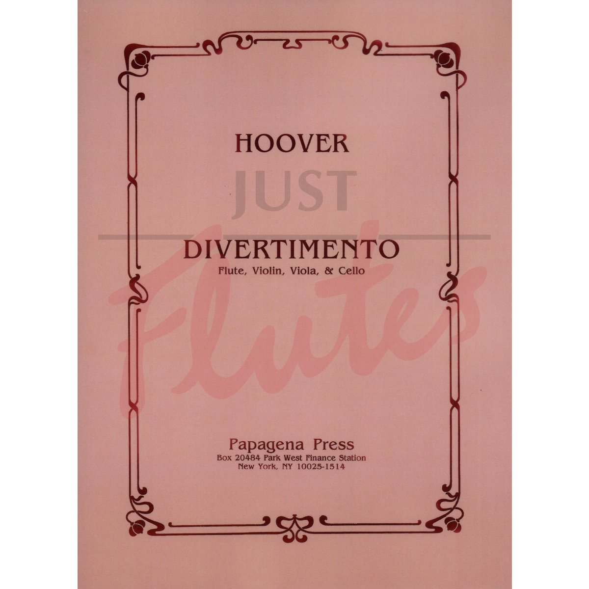 Divertimento for Flute, Violin, Viola and Cello