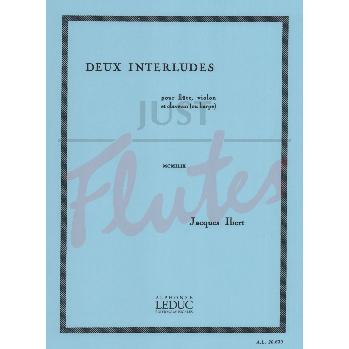 Two Interludes for Flute, Violin and Piano