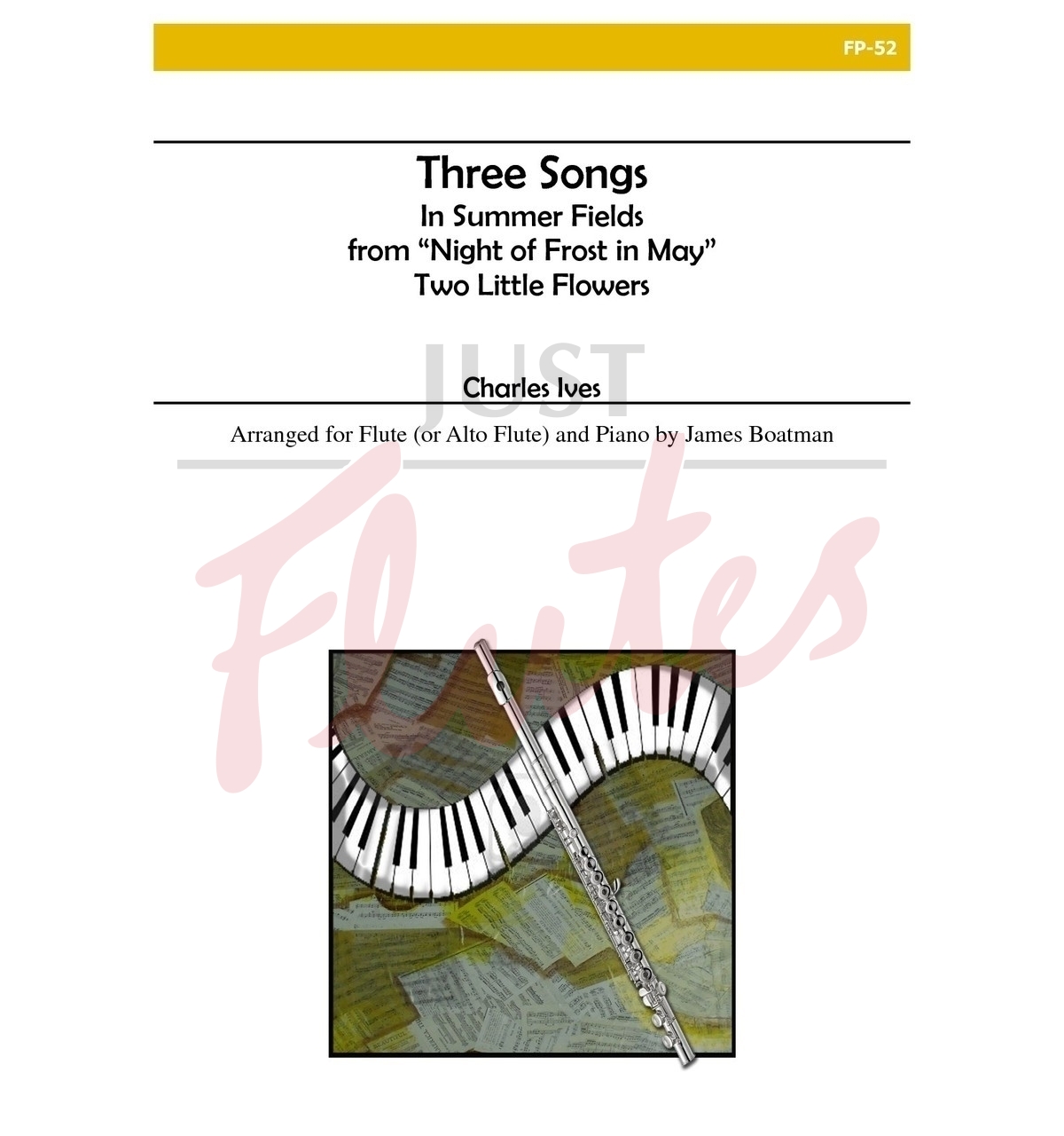 Three Songs for Flute (or Alto Flute) and Piano