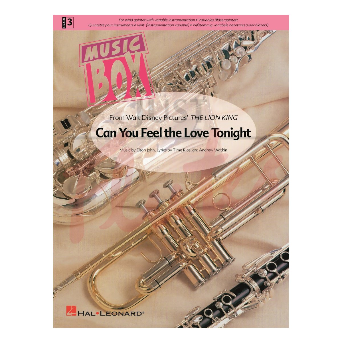 Can You Feel The Love Tonight [Variable Wind Quintet]