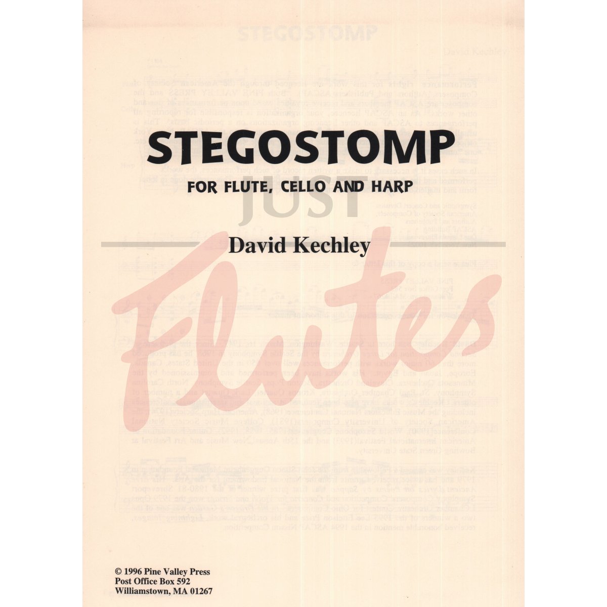 Stegostomp for Flute, Cello and Harp