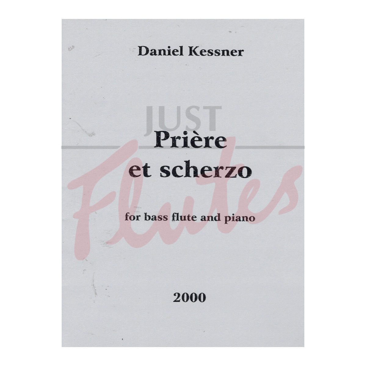 Priere et Scherzo for Bass Flute and Piano