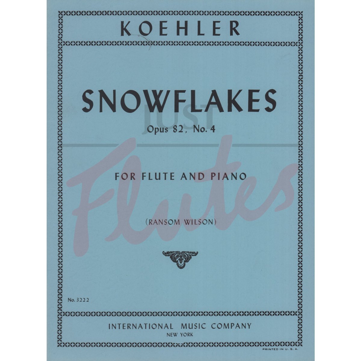 Snowflakes for Flute and Piano