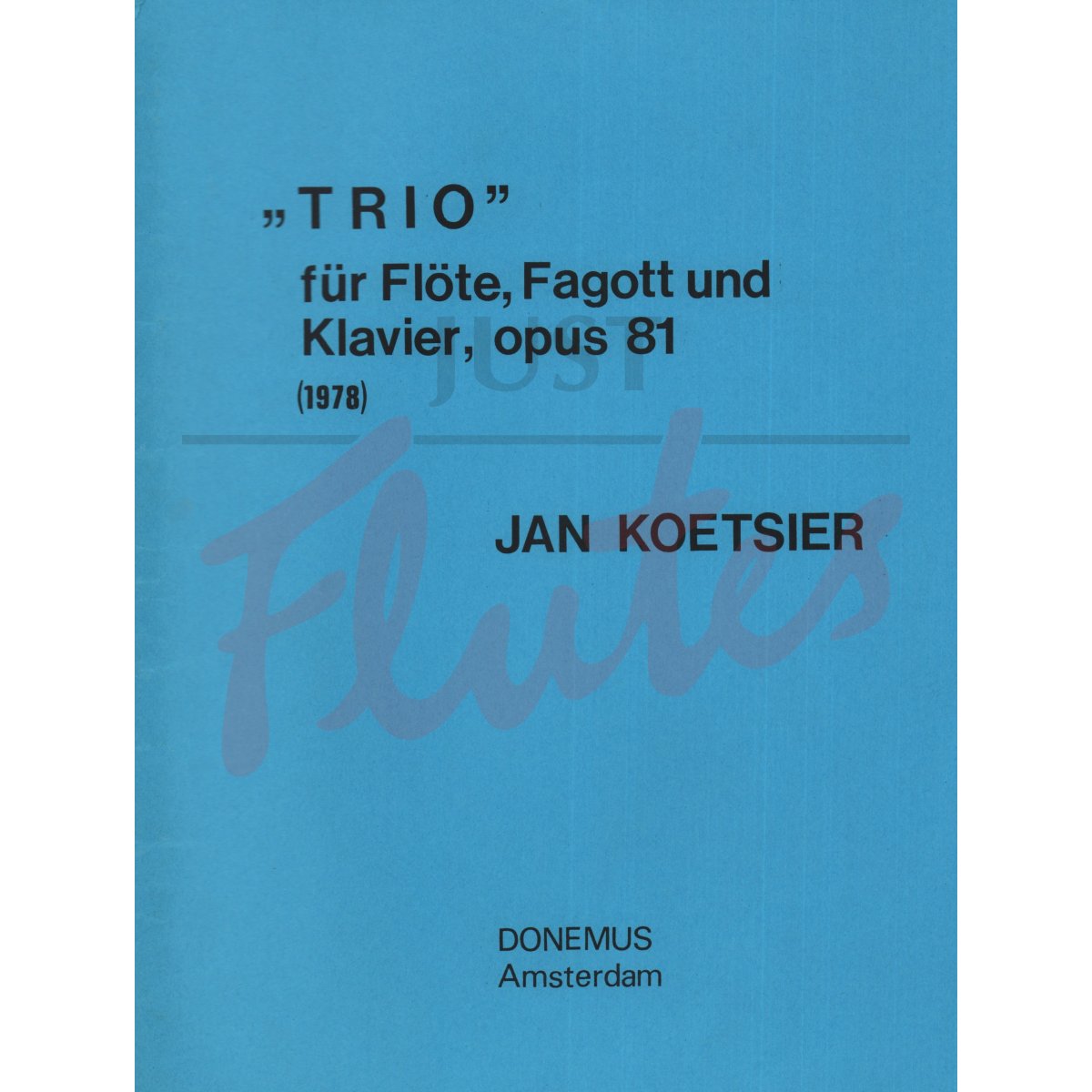 Trio for Flute, Bassoon and Piano