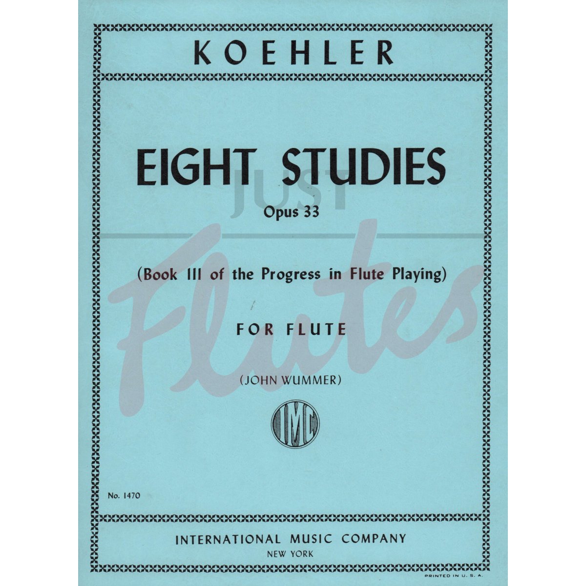 Eight Studies for Flute, Book 3