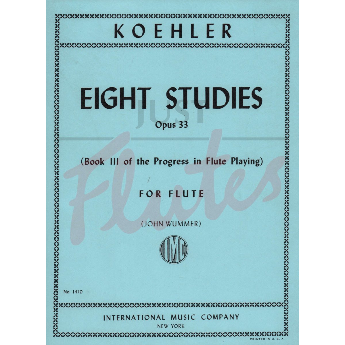 8 Studies for Flute, Book 3