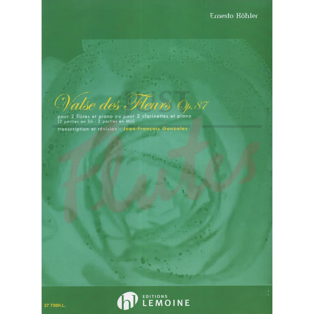 Valse des Fleurs for Two Flutes/Clarinets and Piano