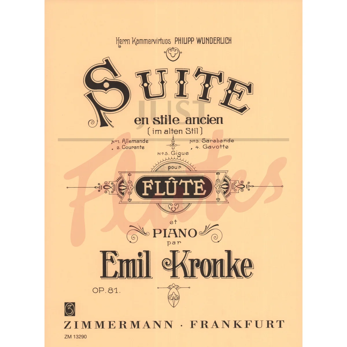 Suite in the Old Style for Flute and Piano