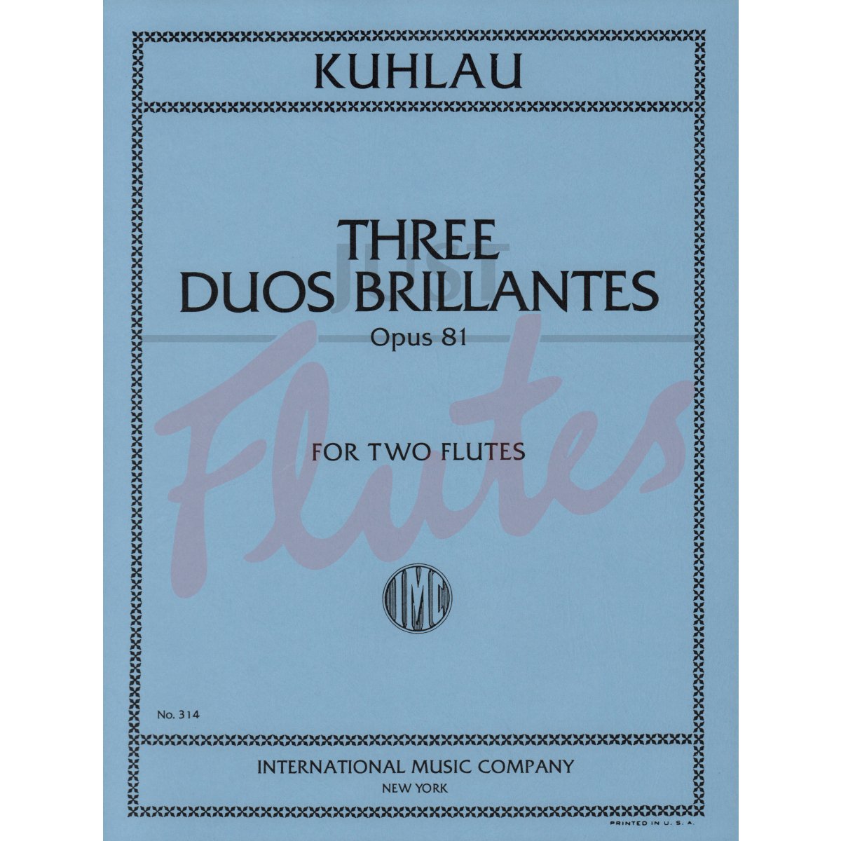 Three Duos Brillantes for Two Flutes