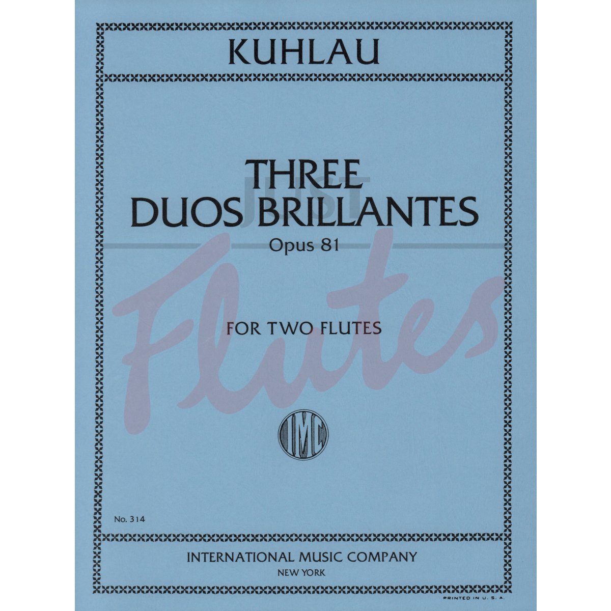 Three Duos Brillantes for Two Flutes