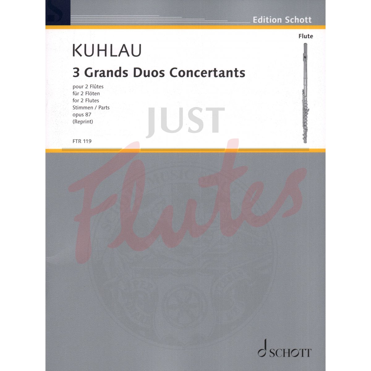 3 Grands Duos Concertants for Two Flutes