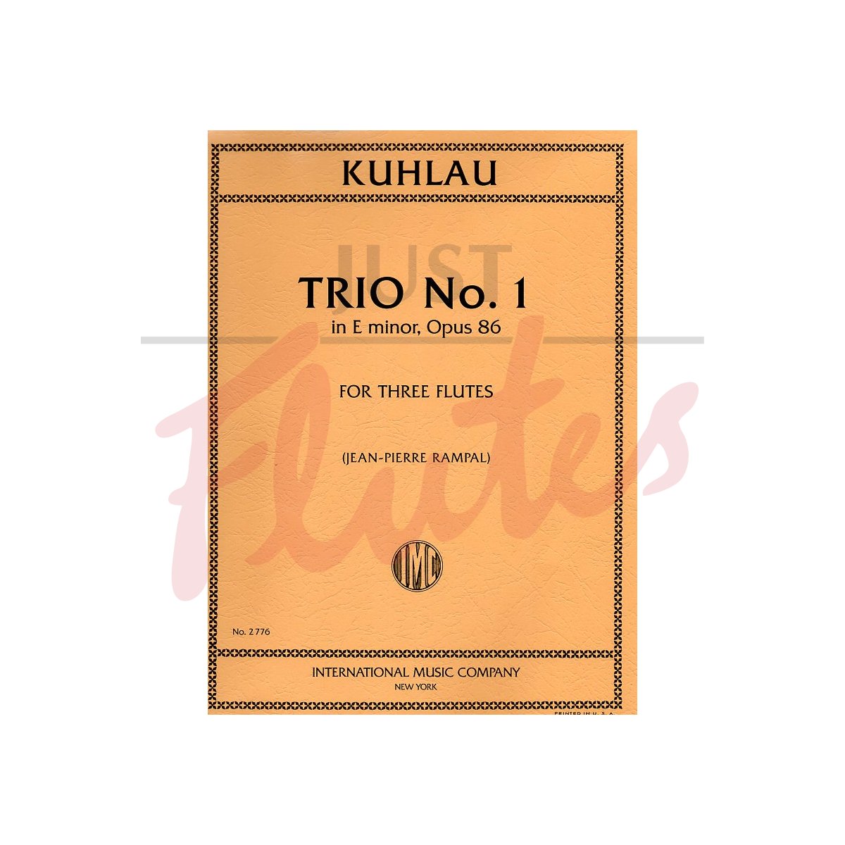 Trio No.1 in E minor for Three Flutes