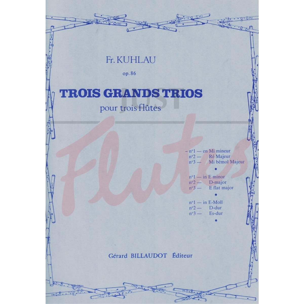 Trois Grands Trios: No. 1 in G major [Flutes]
