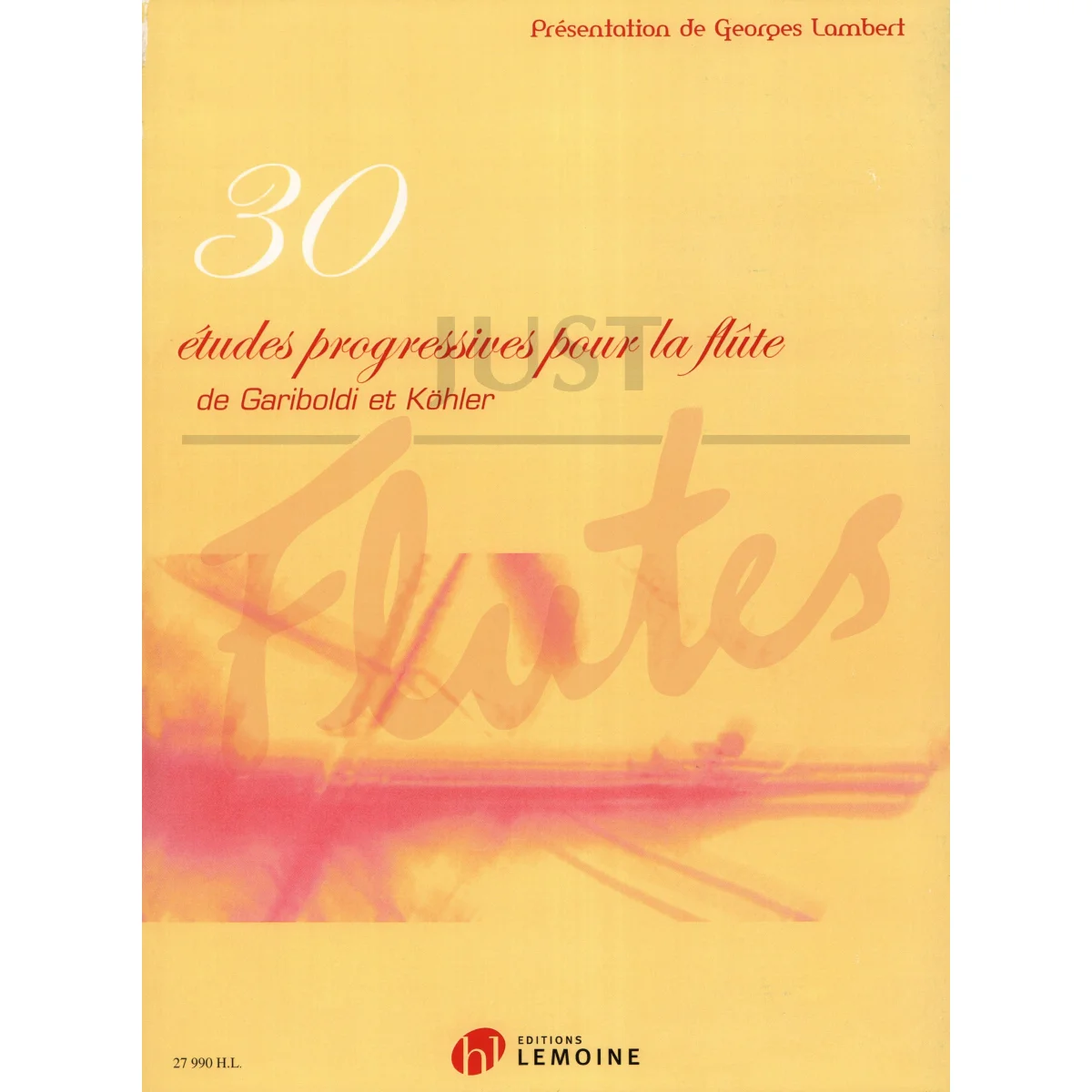 30 Progressive Studies of Gariboldi and Kohler for Flute