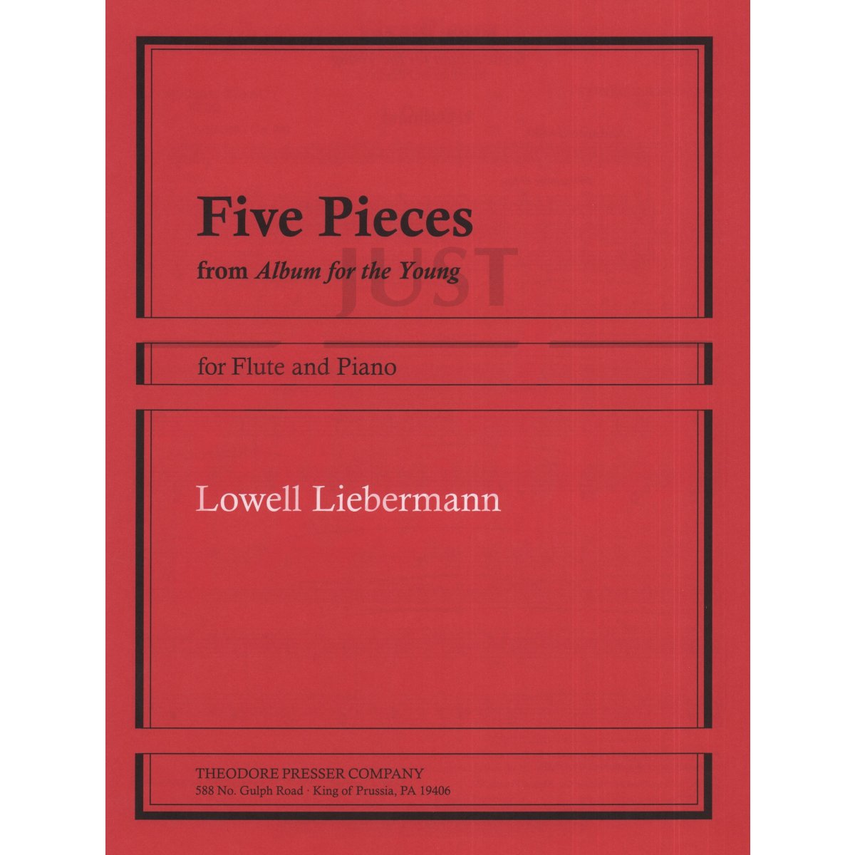 Five Pieces from Album for the Young for Flute and Piano