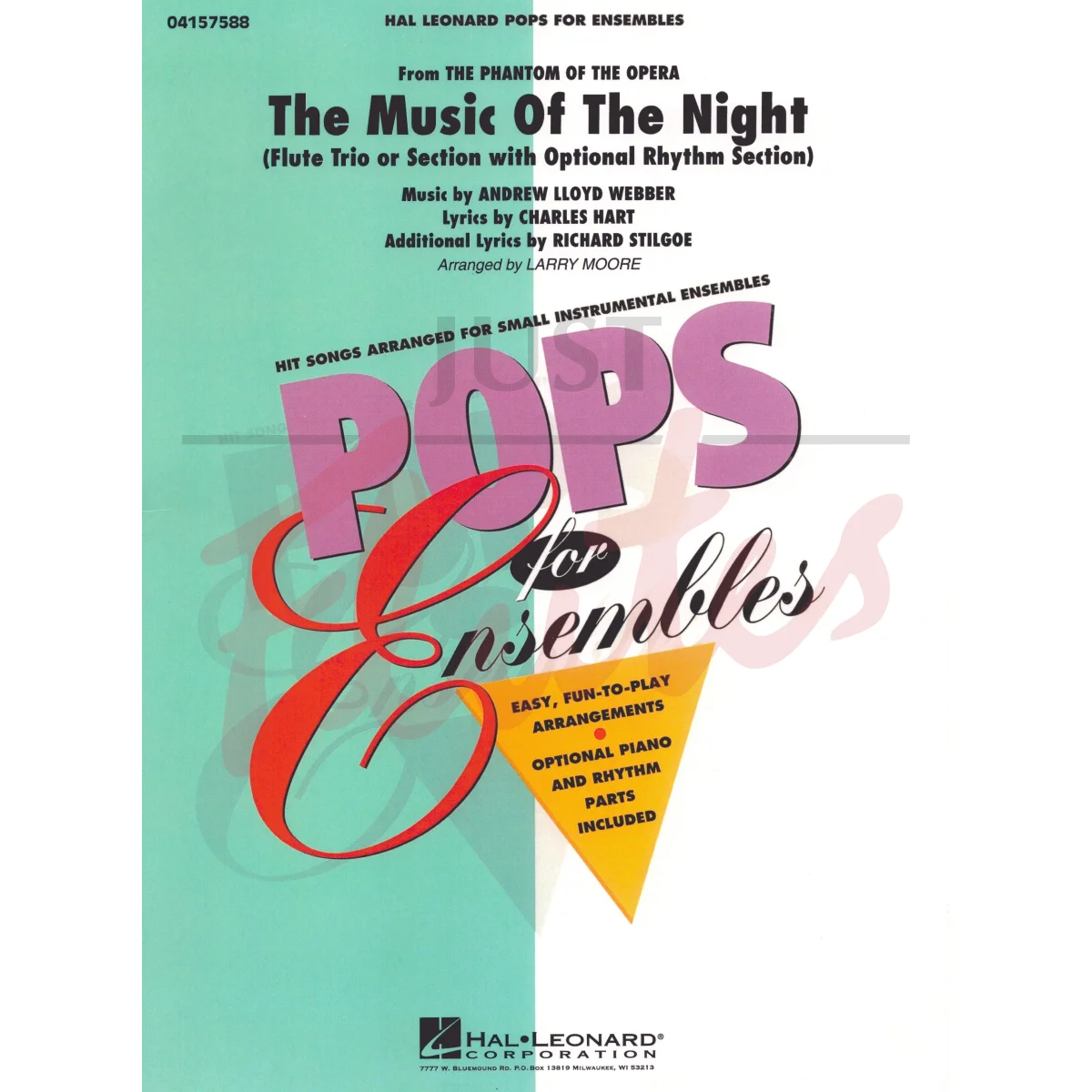 The Music of the Night (from Phantom of the Opera) for Flute Trio with Optional Rhythm Section