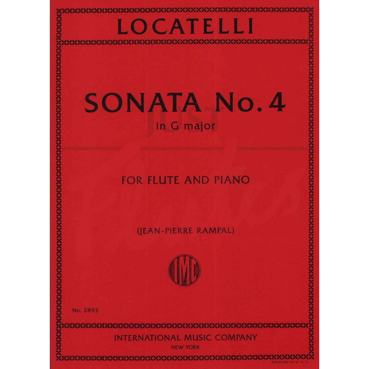 Sonata No. 4 in G major for Flute and Piano