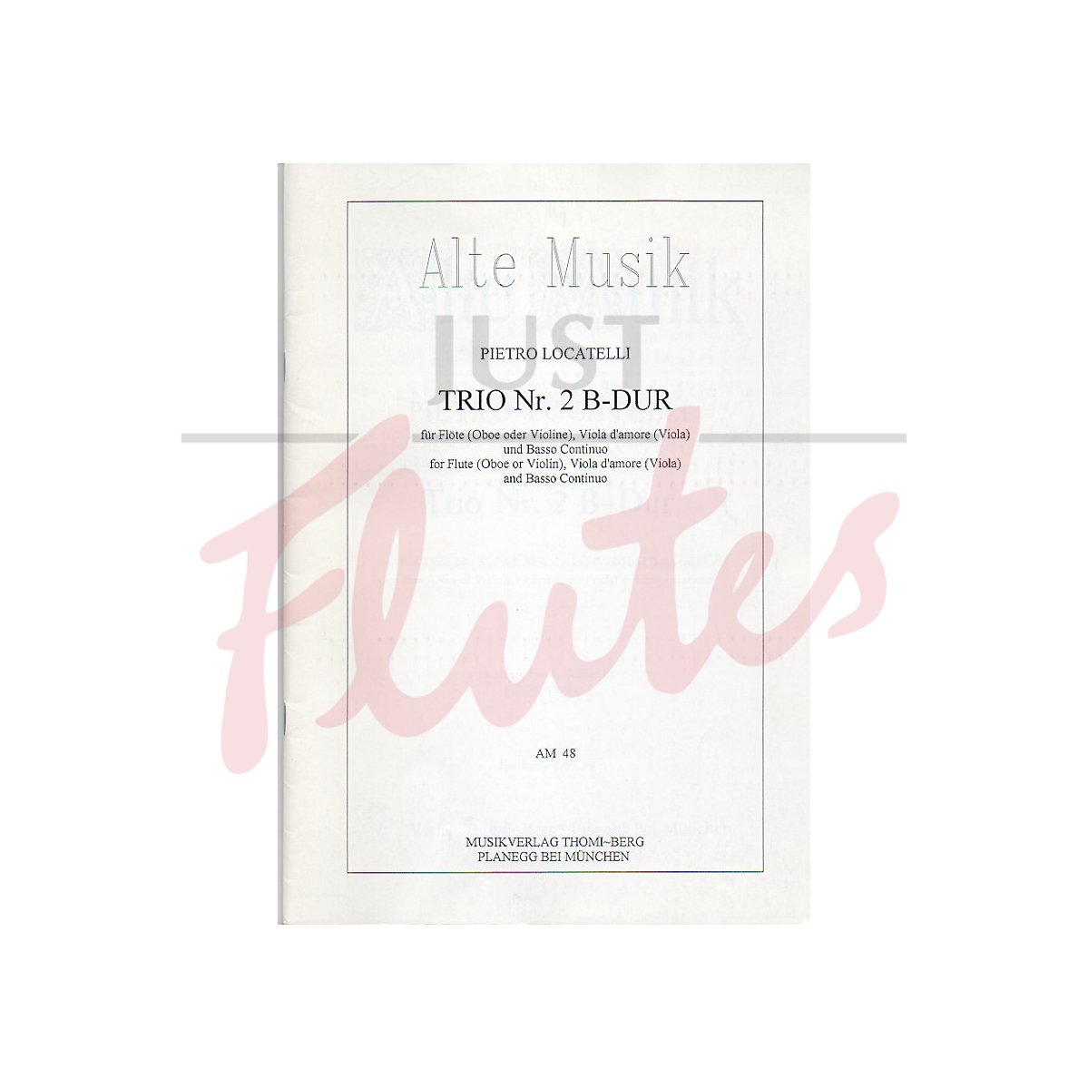 Trio No 2 in B flat major for Flute or Treble Recorder, Viola and Basso Continuo