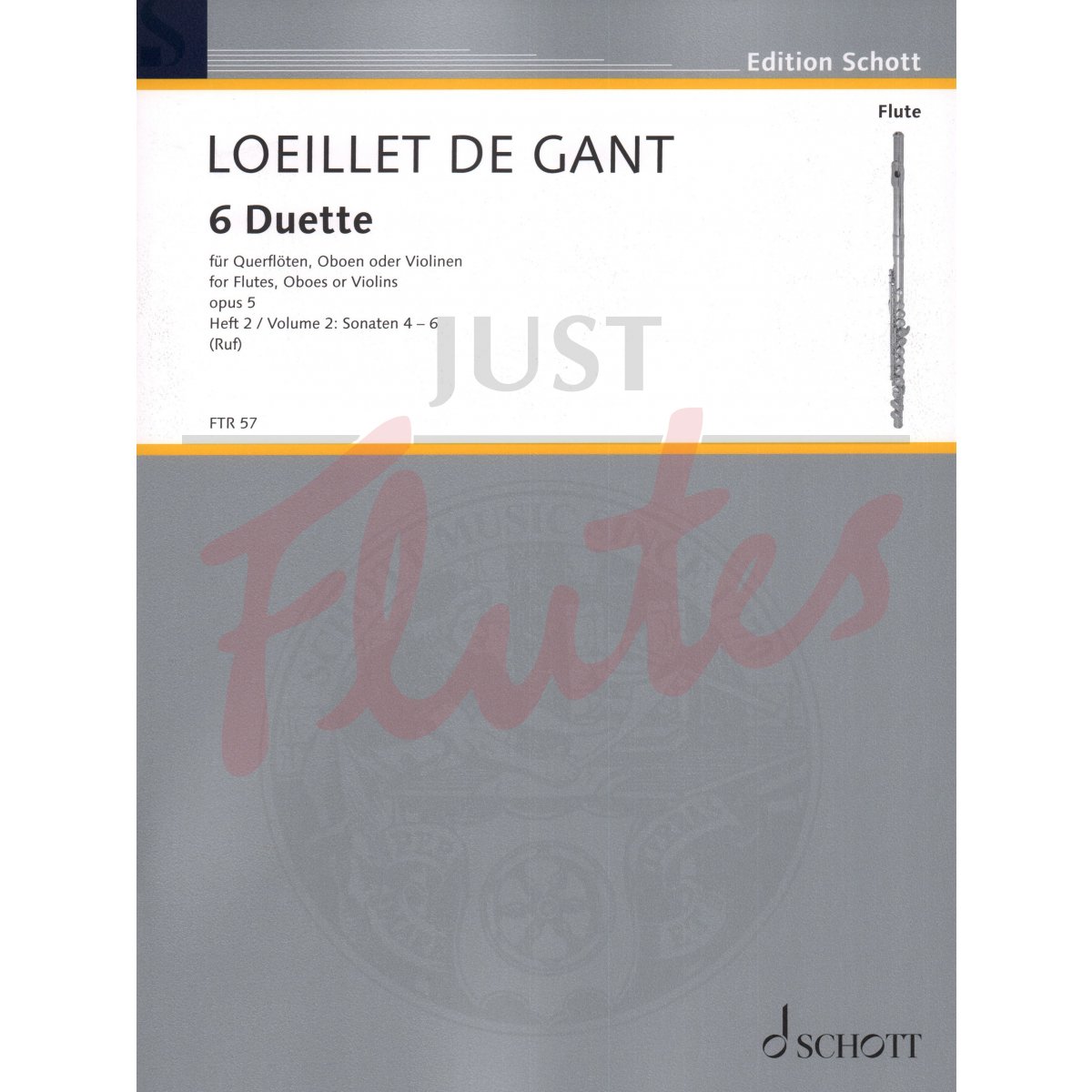 6 Duets for Two Flutes/Oboes/Violins, Volume 2