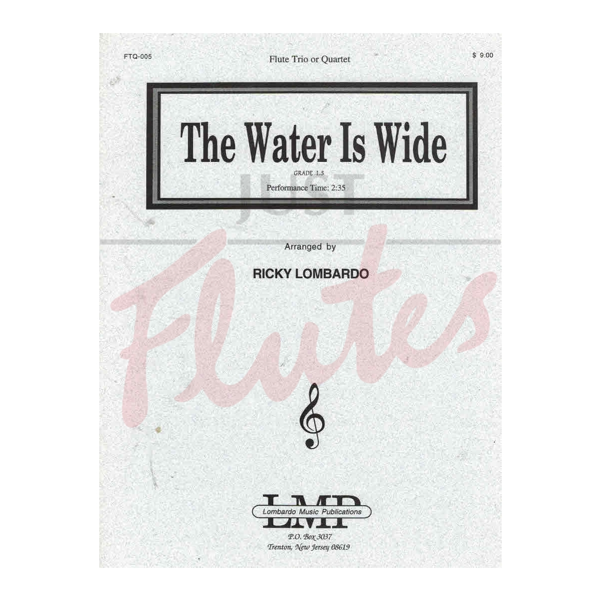 The Water is Wide for Flute Trio or Quartet