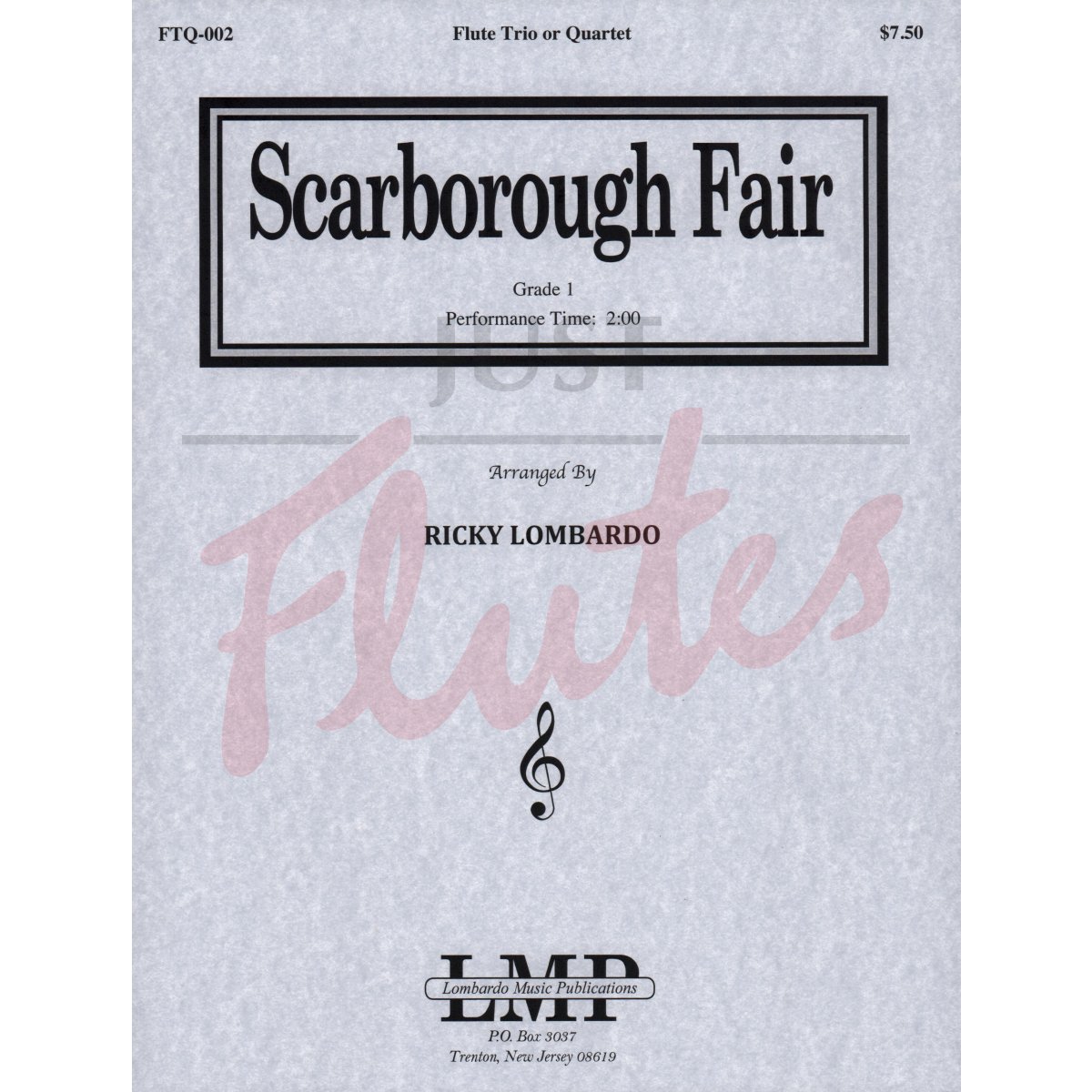 Scarborough Fair for Three or Four Flutes