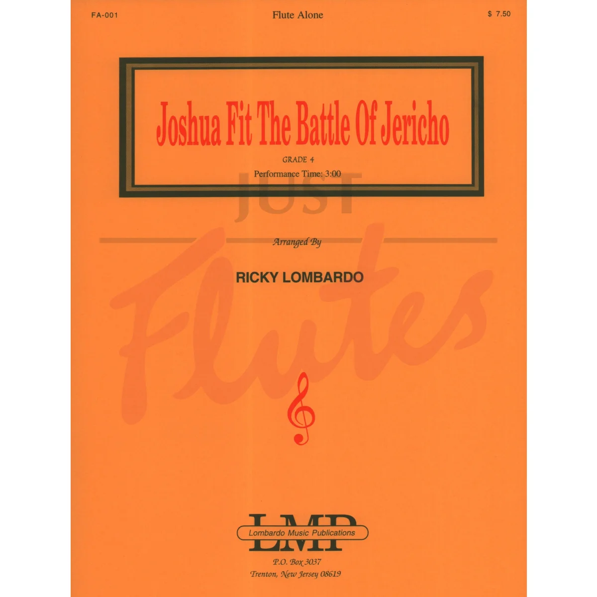 Joshua Fit The Battle of Jericho for Solo Flute