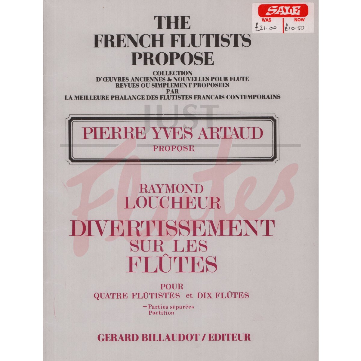 Divertissement (4 players - 10 flutes) 
