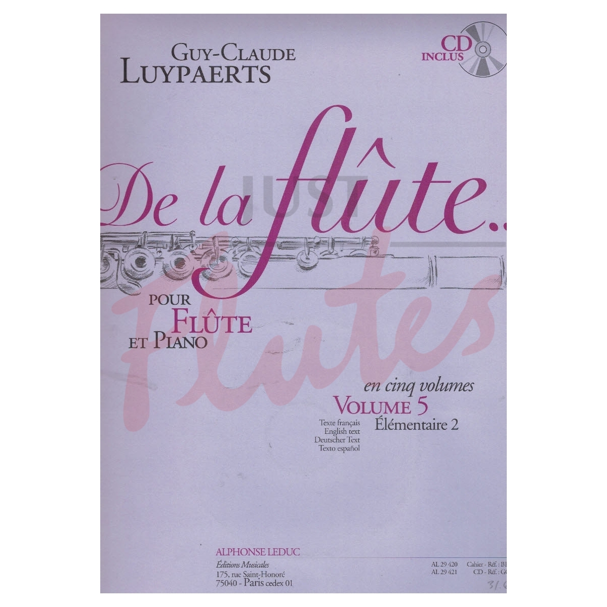 De la Flûte, Volume 5