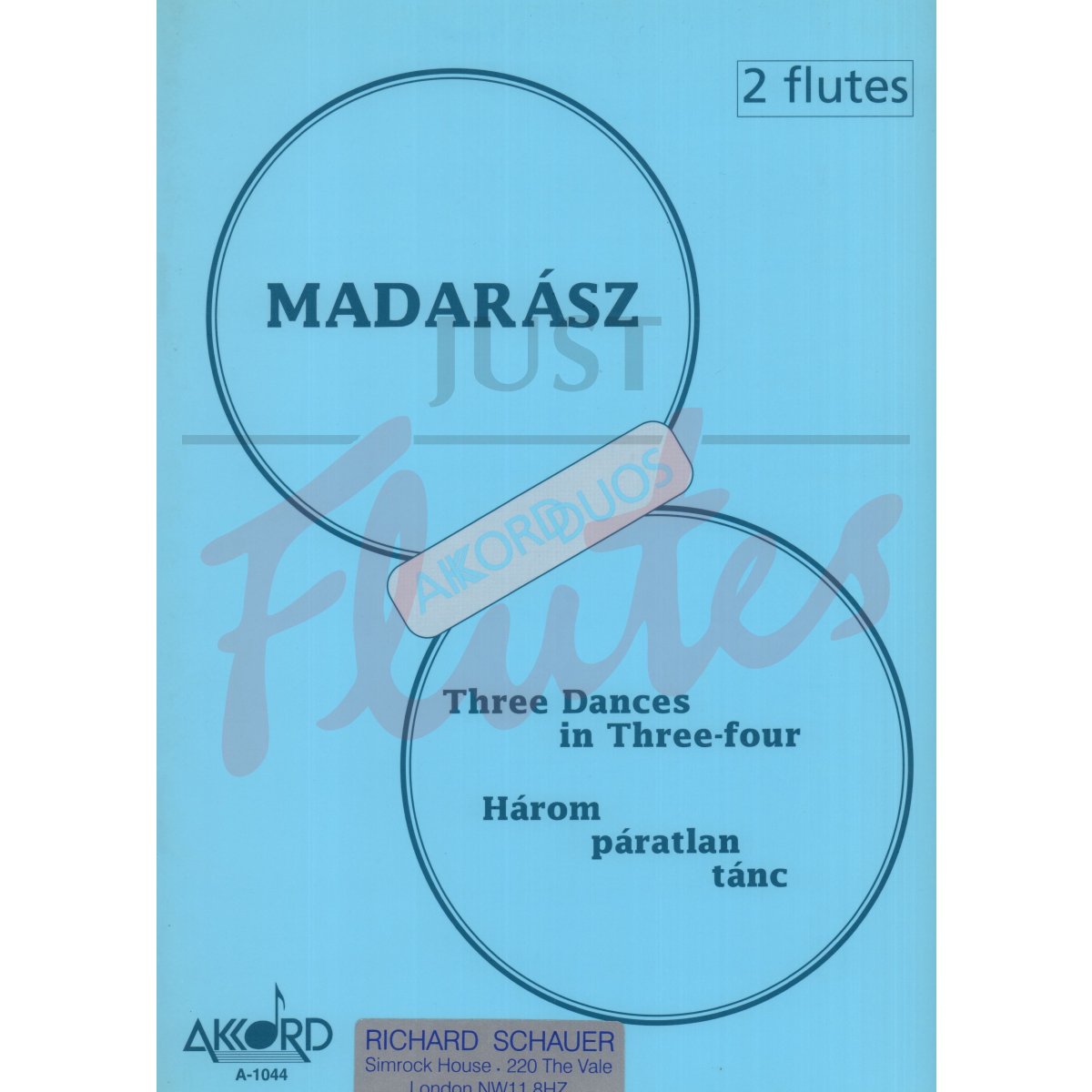 Three Dances in 3/4 for Two Flutes 