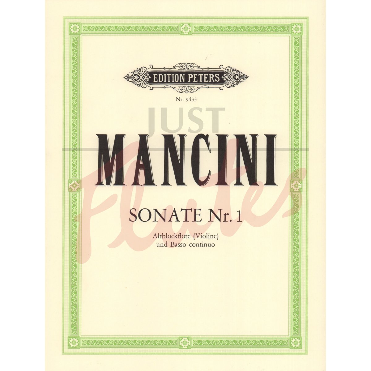 Sonata No. 1 in D minor for Treble Recorder and Piano