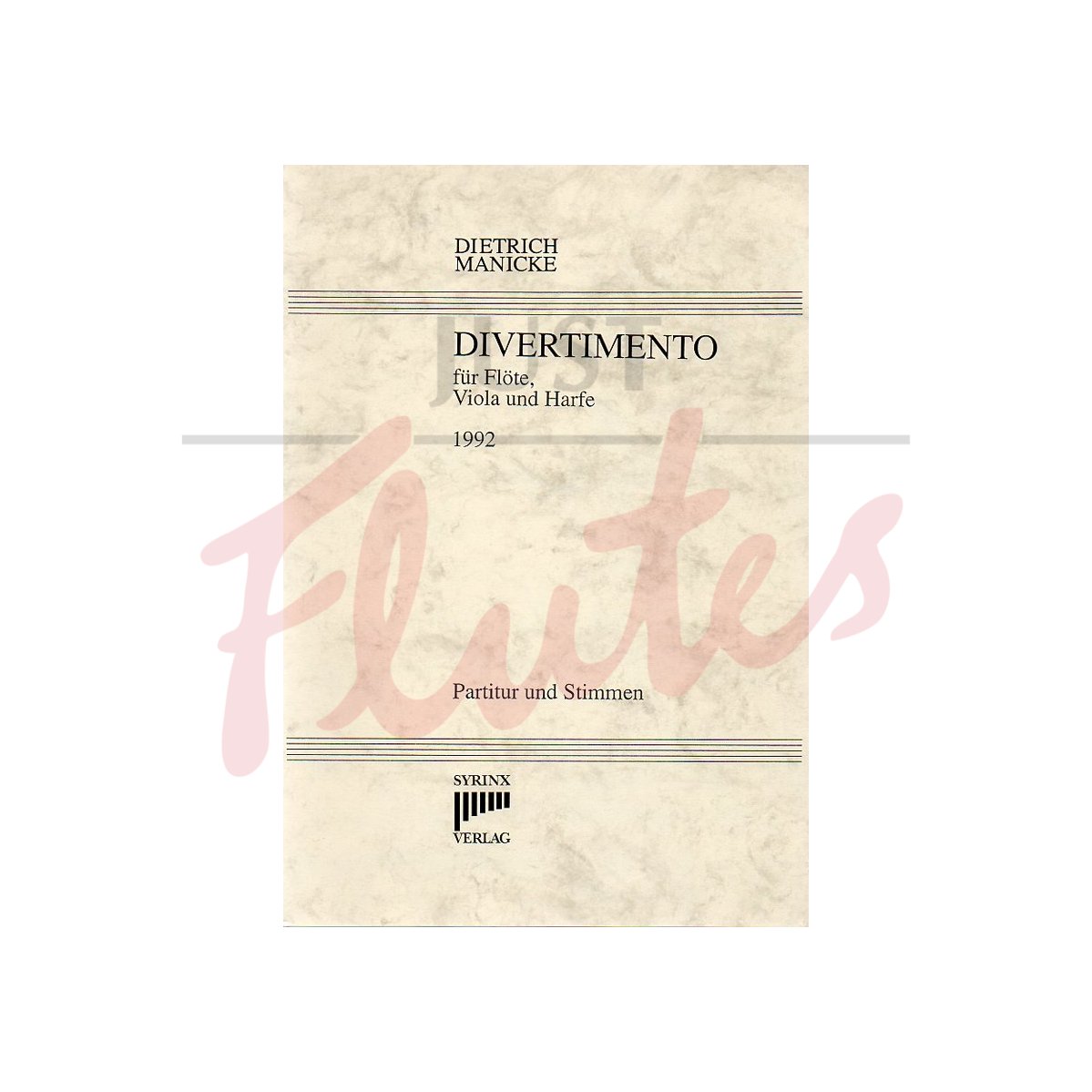 Divertimento 1992 for Flute, Viola and Harp