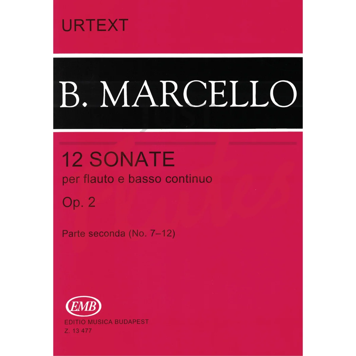 Sonatas for Flute/Treble Recorder and Basso Continuo