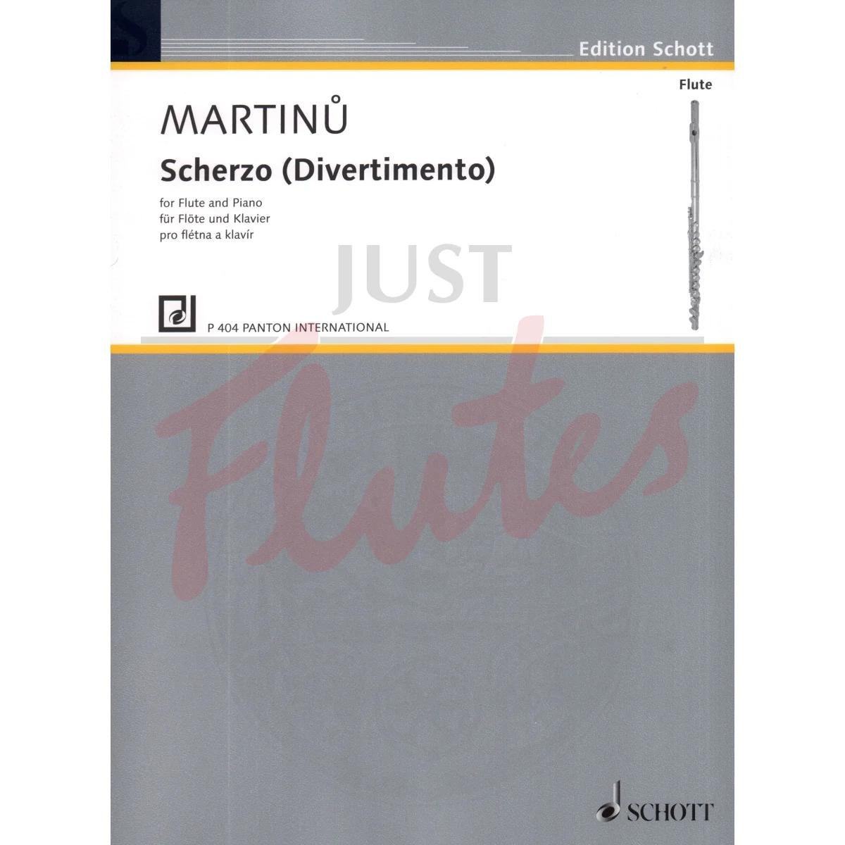 Scherzo (from Divertimento) for Flute and Piano 