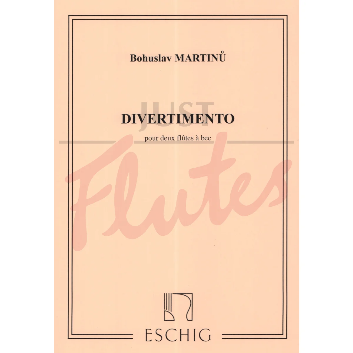 Divertimento for Two Flutes/Recorders