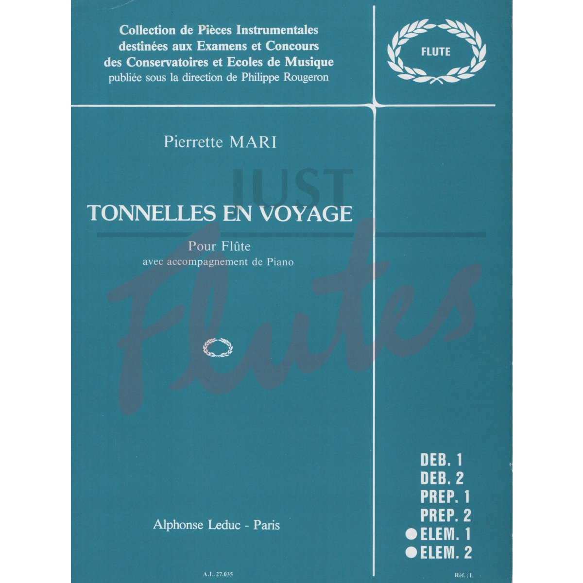 Tonnelles en Voyage for Flute and Piano 