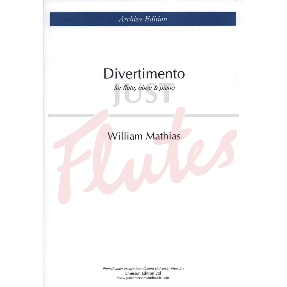 Divertimento for Flute, Oboe and Piano
