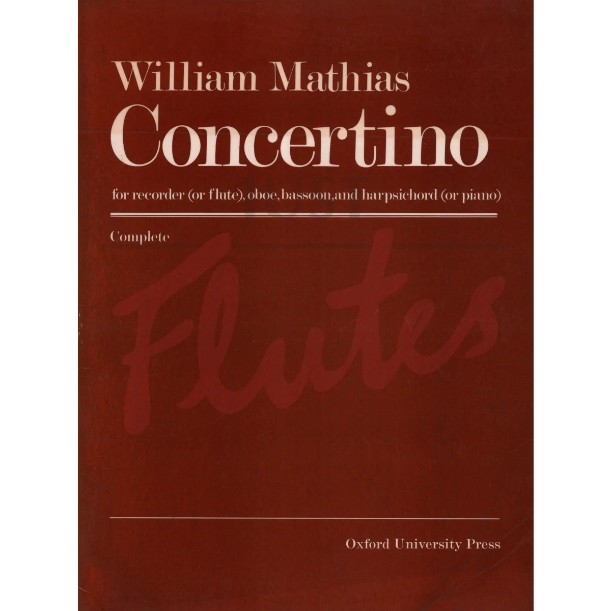Concertino for Recorder/Flute, Oboe, Bassoon and Harpsichord/Piano