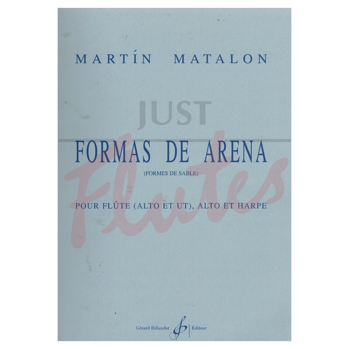 Formas de Arena for Alto Flute, Viola &amp; Harp