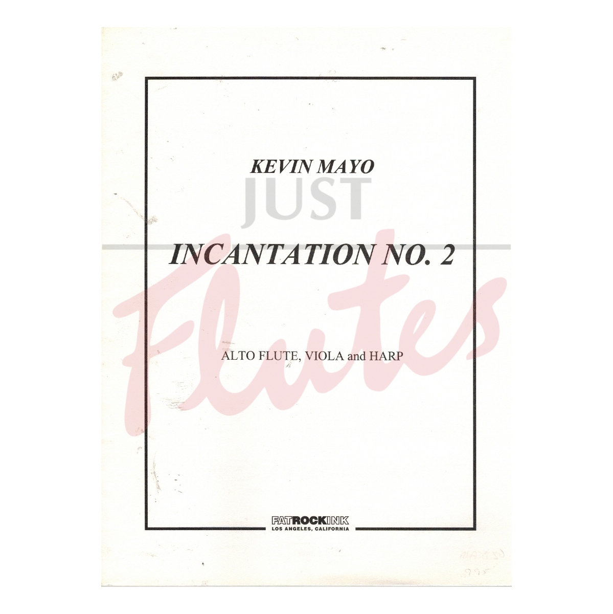 Incantation No 2 for Alto Flute, Viola and Harp