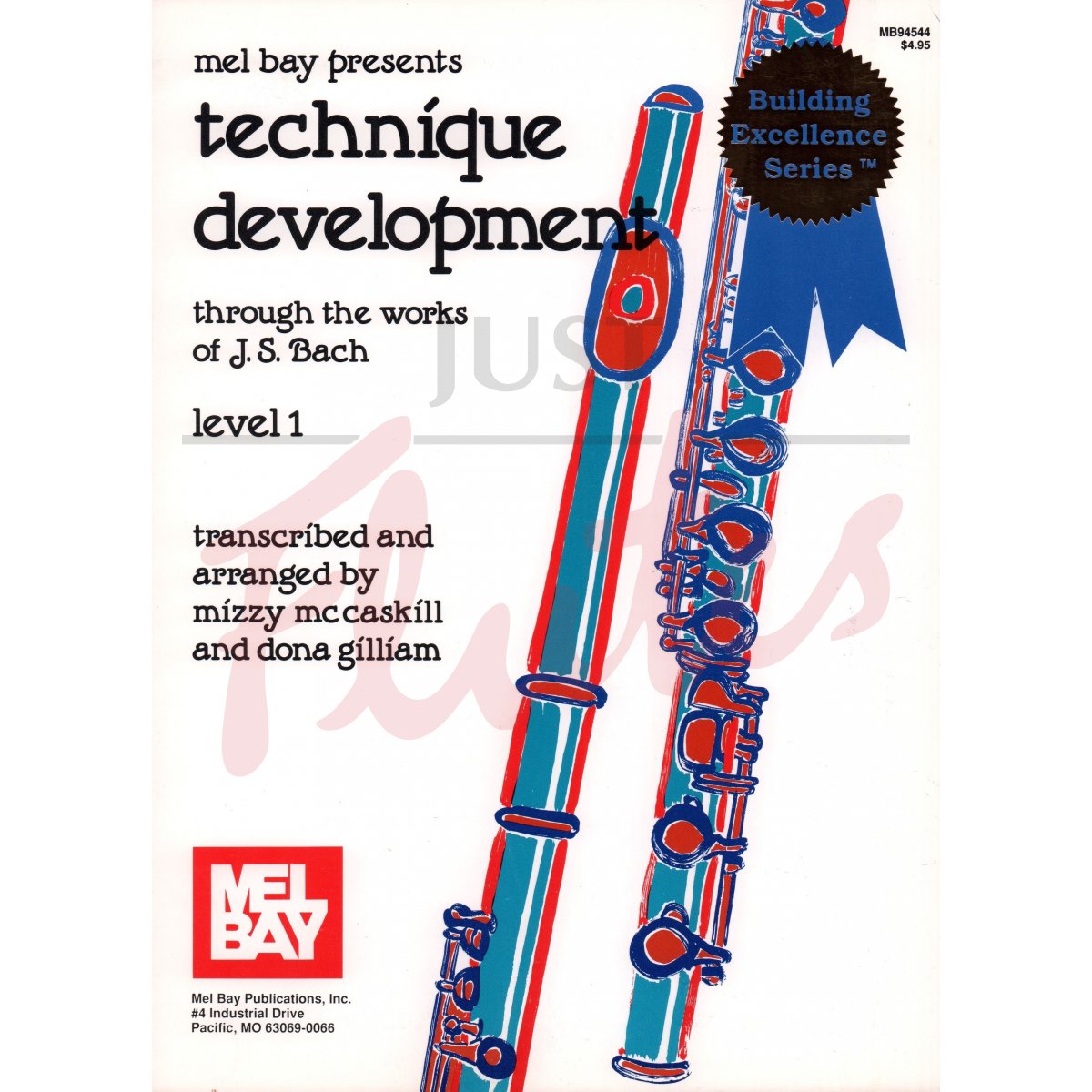 Technique Development Through the Works of JS Bach, Level 1 for Flute and Piano