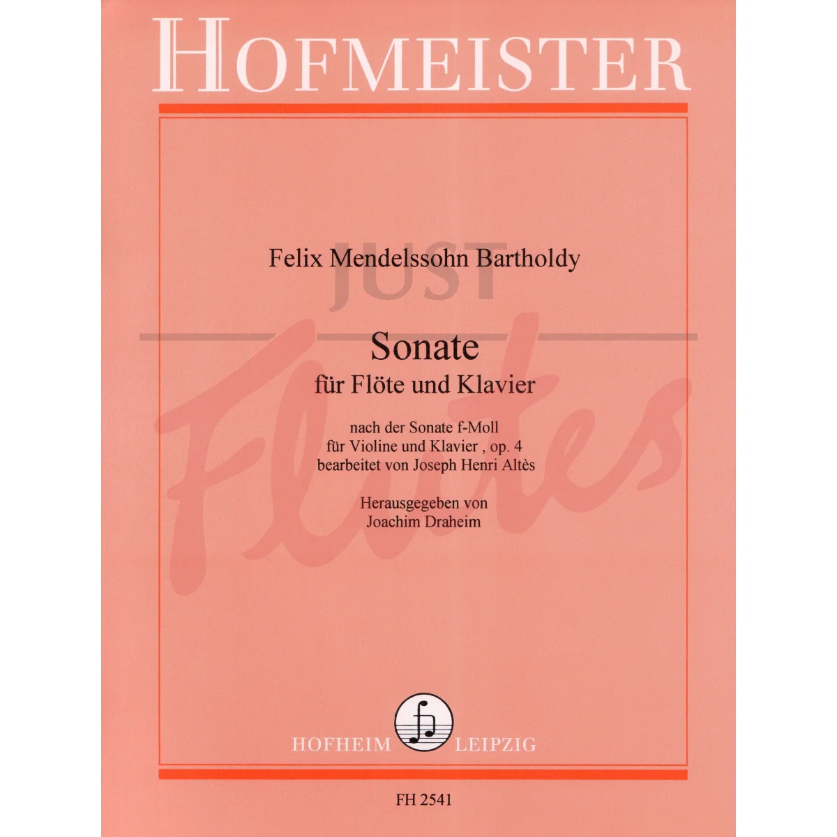 Sonata in F minor for Flute and Piano