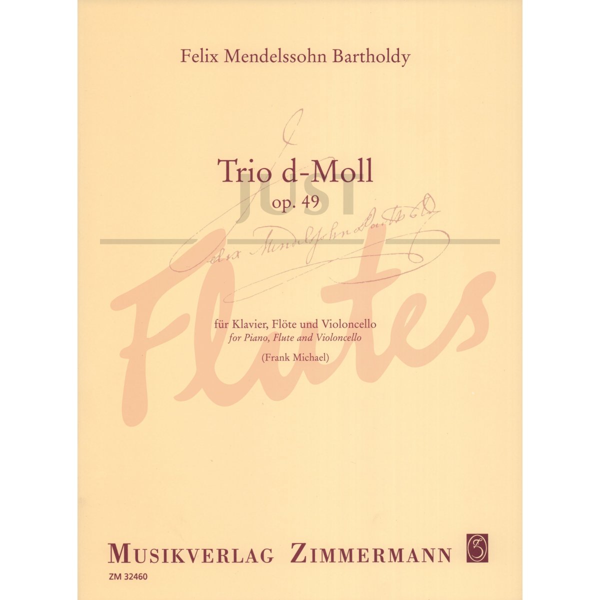 Trio in D minor for Flute, Cello and Piano