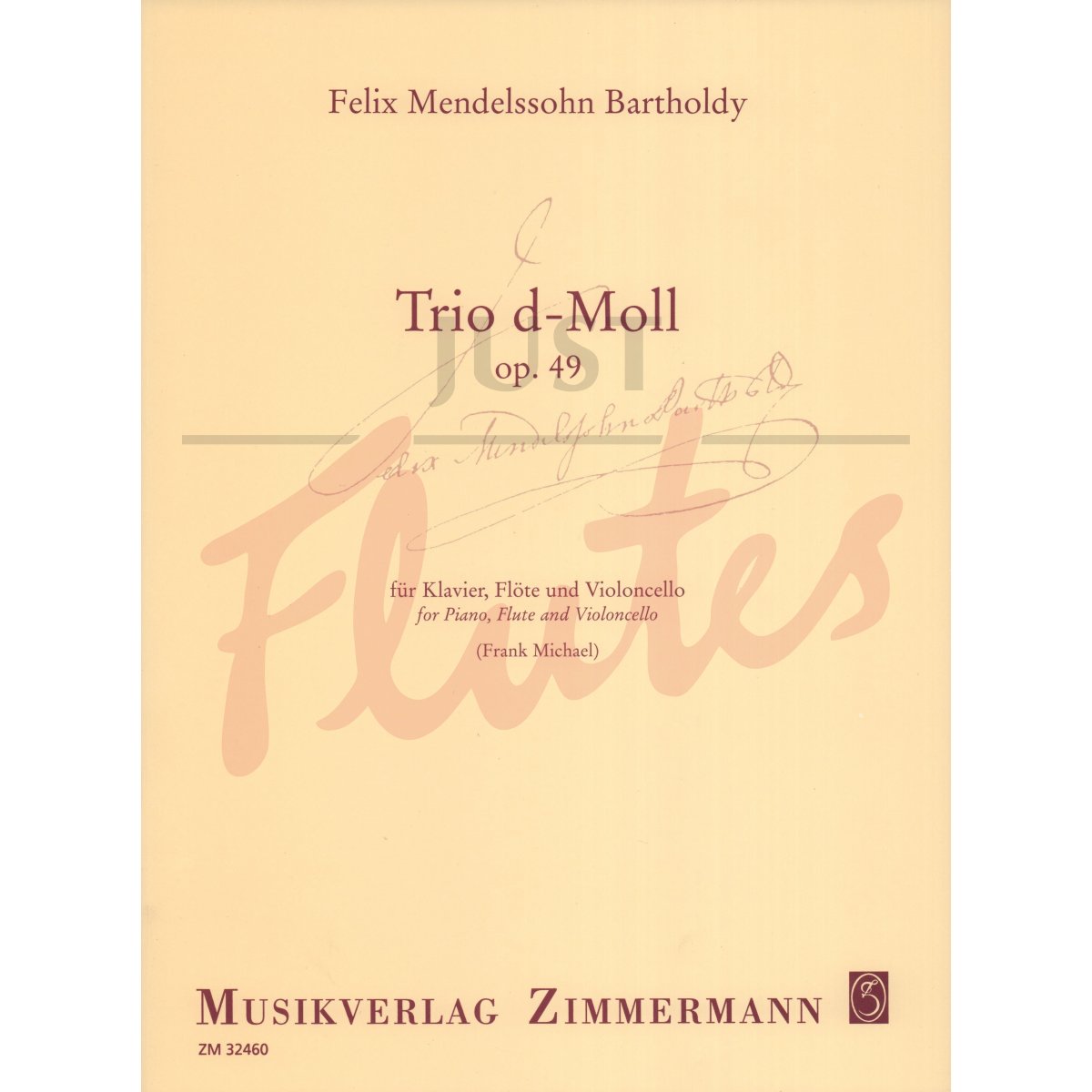 Trio in D minor for Flute, Cello and Piano