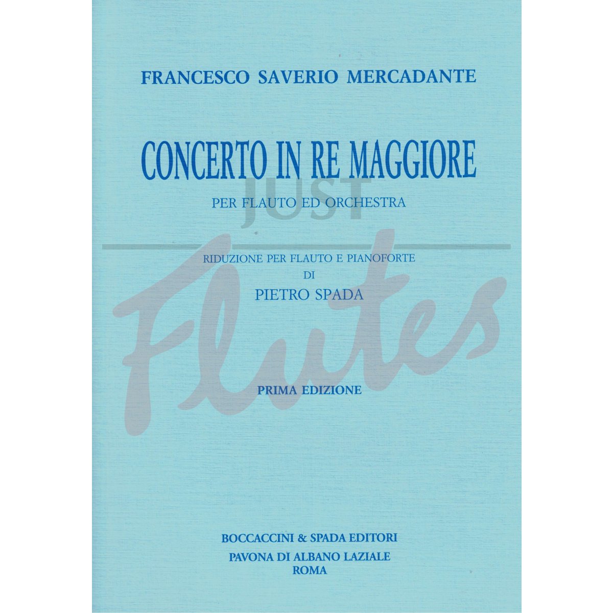 Concerto in D major arranged for Flute and Piano