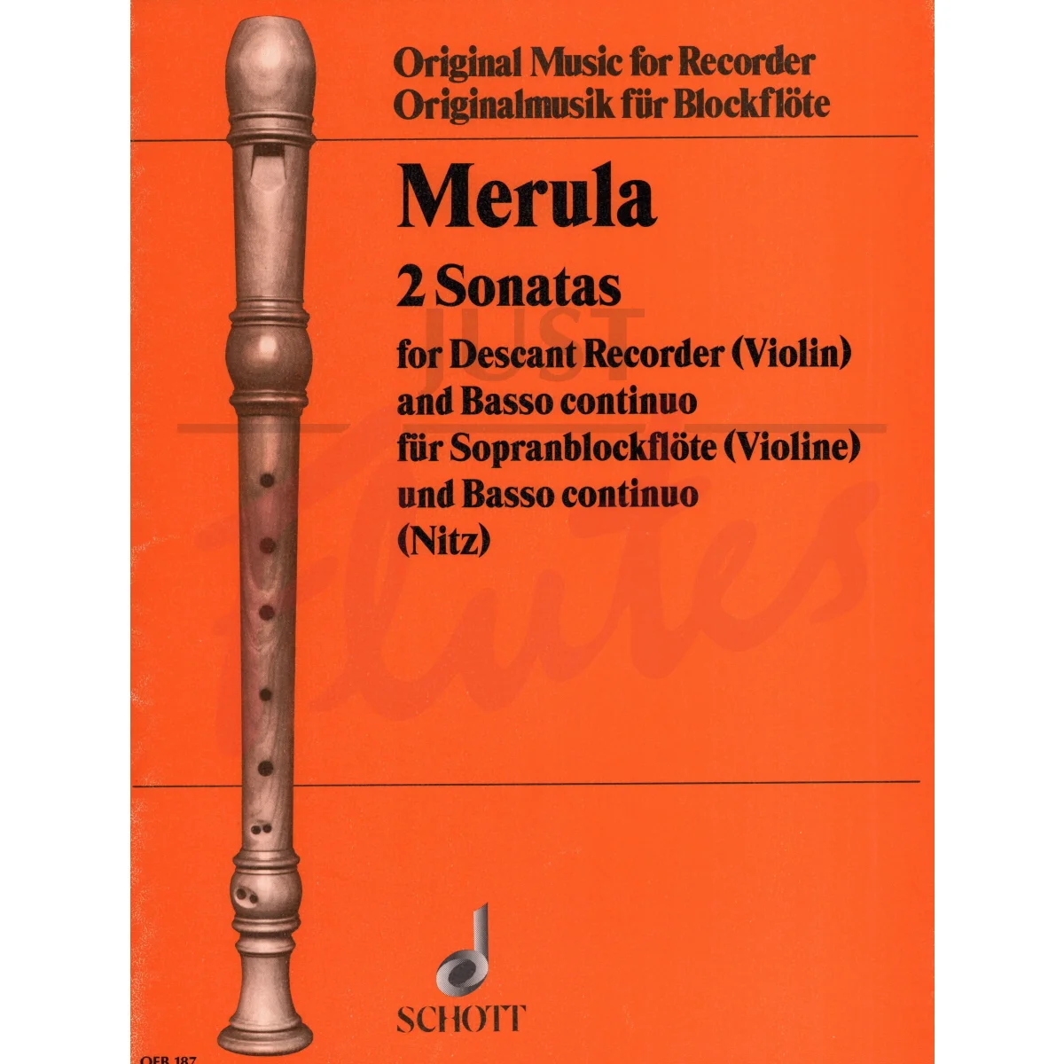 Two Sonatas for Descant Recorder/Violin/Flute and Continuo