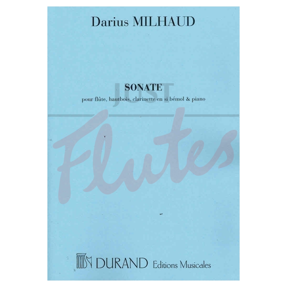milhaud sonata flute oboe clarinet