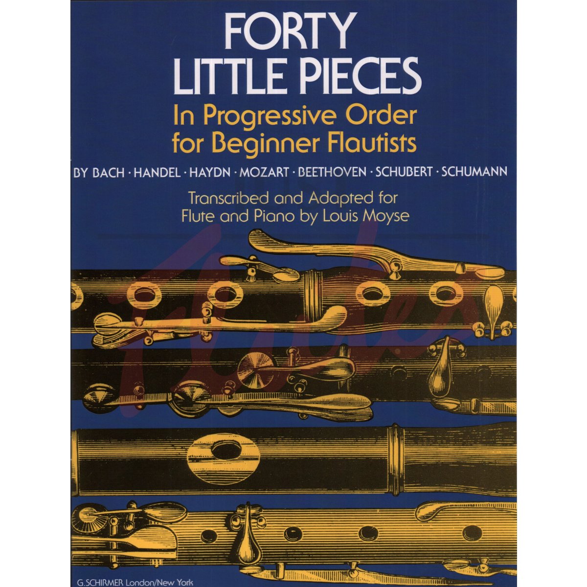 Forty Little Pieces in Progressive Order for Beginner Flautists with Piano Accompaniment