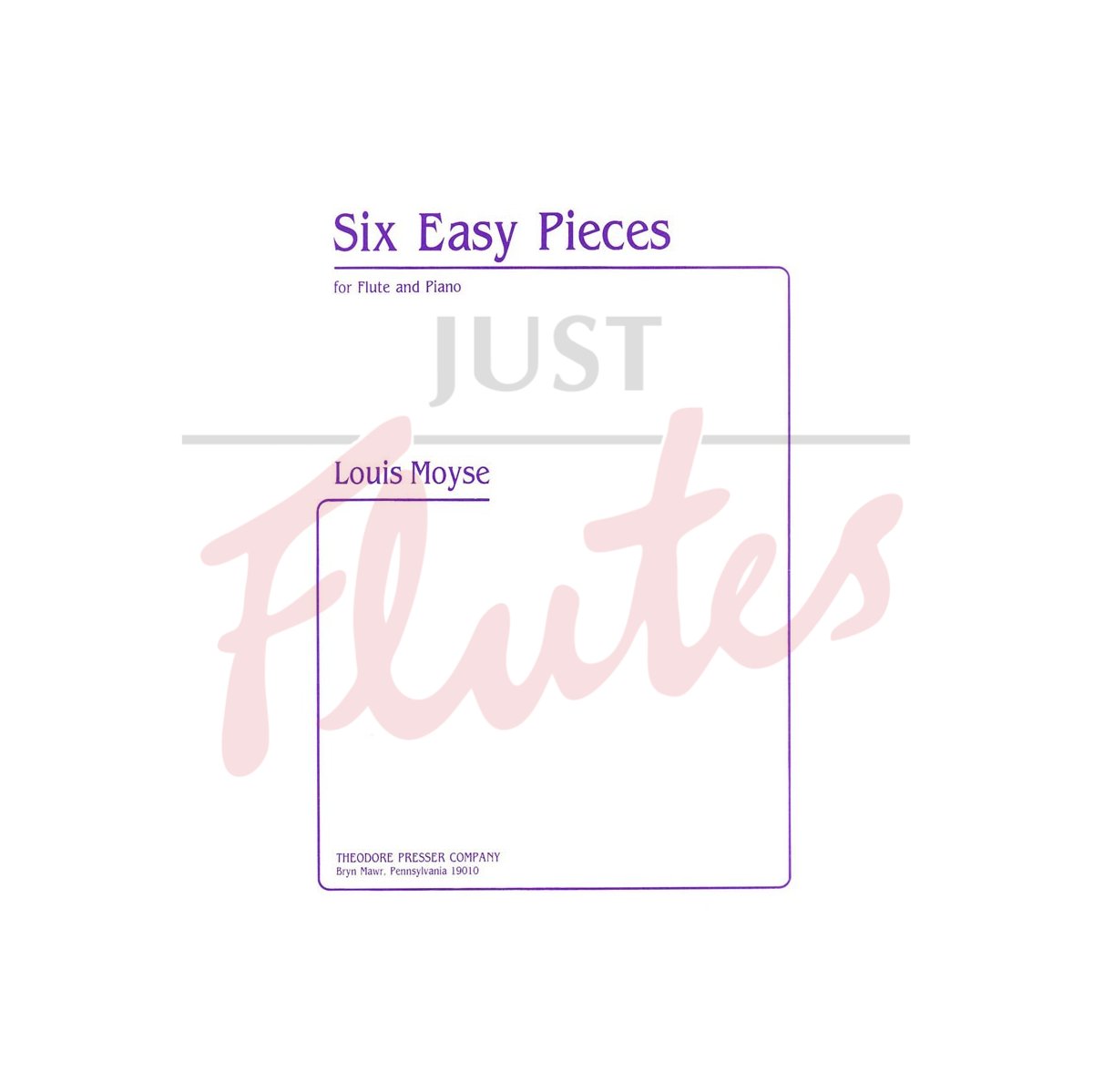 Six Easy Pieces for Flute and Piano