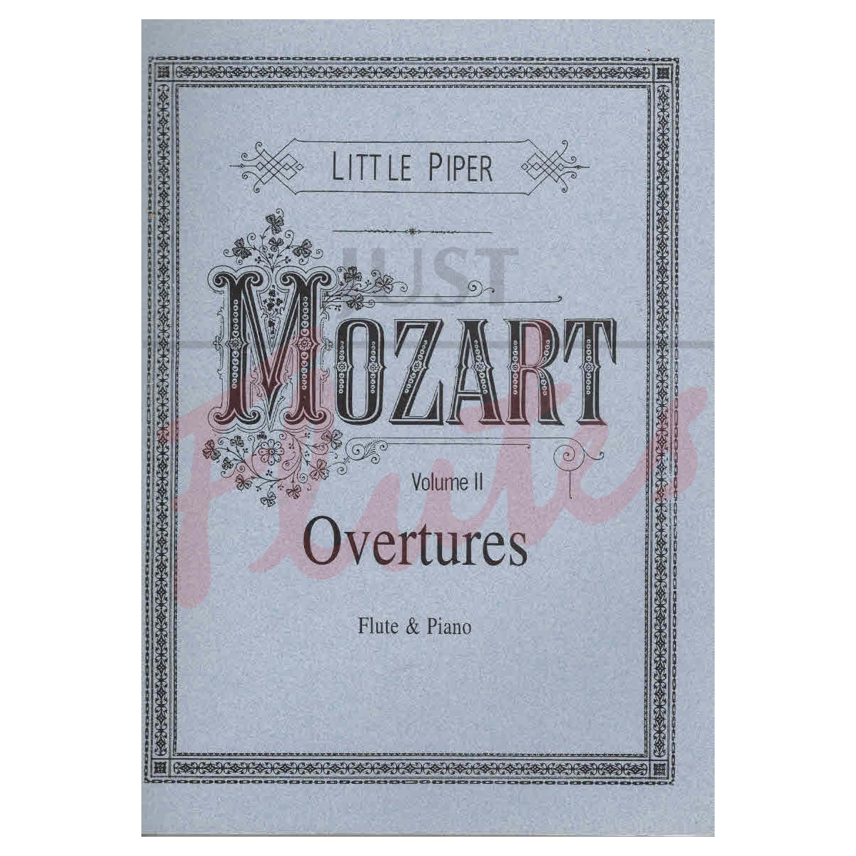 Overtures arranged for flute and piano