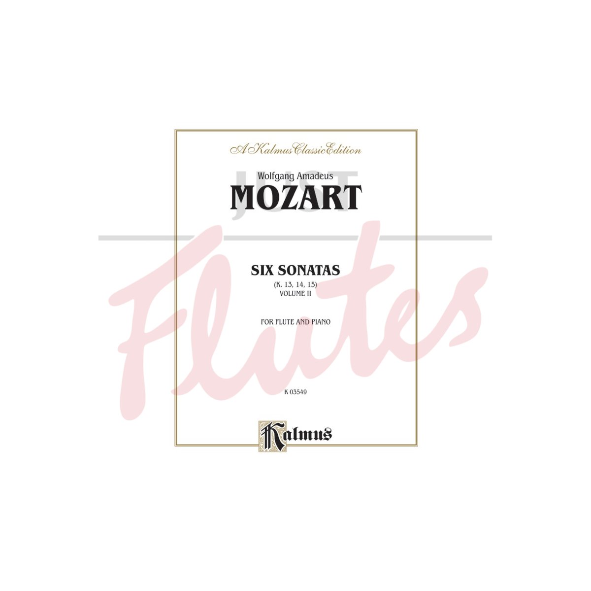 Six Sonatas for Flute and Piano Volume 2